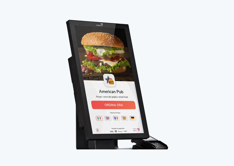 Totem self-service per l'ordine automatico