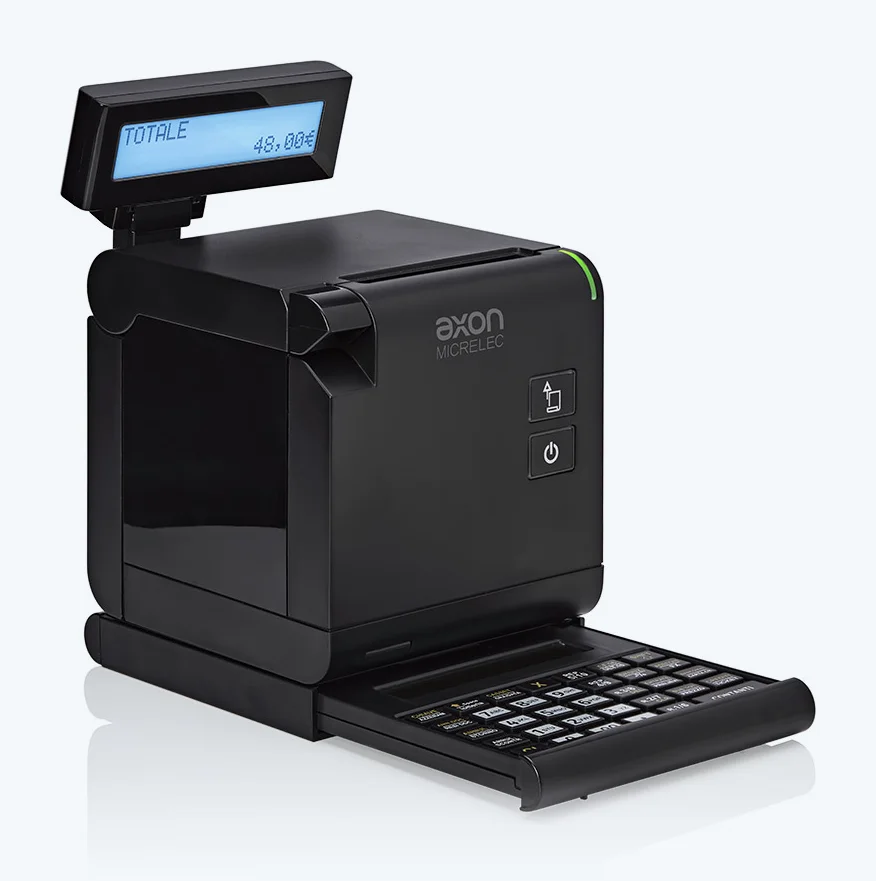 RT Dado con display cliente e tastiera a scomparsa